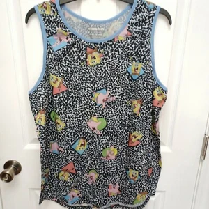 MEN'S NICKELODEON SPONGEBOB MULTICOLORED SLEEVELESS SHIRT SIZE XL (46-48) - Picture 1 of 12
