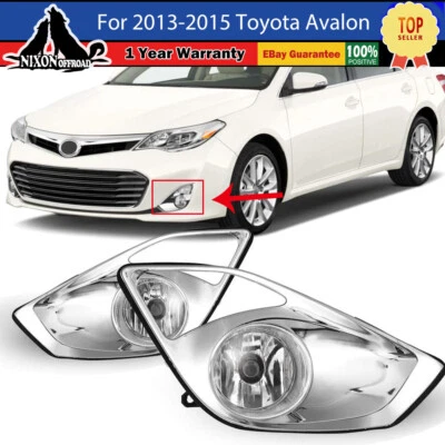 For 2013-2015 Toyota Avalon Clear Lens Fog Lights Driving Lamps w/ Wiring Kits Foto 1 de 4