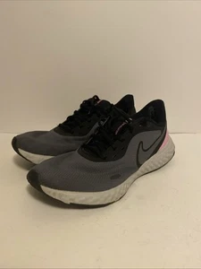 Nike Mujer Talla 10 Zapatos Revolución Correr Correr Caminar Informal Gris Rosa - Imagen 1 de 17
