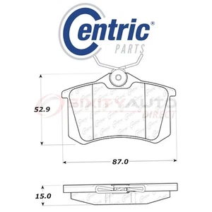Centric C-TEK Metallic Disc Brake Pads for 2014-2015 Peugeot 208 GT 1.6L L4 kz - Picture 1 of 5