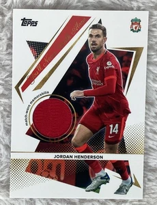 2021-22 Liverpool Team Set Player Worn Memorabilia Jordan Henderson #YLW-JH - Picture 1 of 2