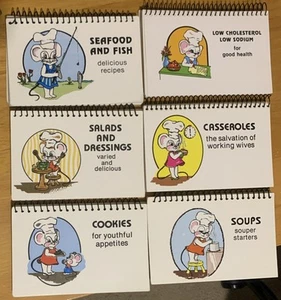 6 Spiral Bound Uni-Book Series Cookies, Salads, Seafood, Soups, Casseroles, Low - Picture 1 of 4
