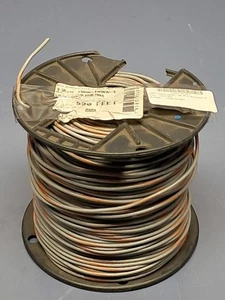 (500') Solid Copper 12-AWG THHN-THWN-2 Grey/Orange Wire SP12NS91-8 - Picture 1 of 7