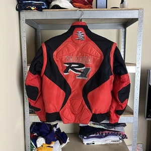 Rare! Yamaha R1 Vintage Racing Vest Jacket Big Logo 90s - Picture 1 of 18