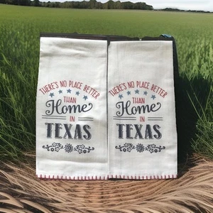 Tea Towels Kay Dee Designs Home Sweet Texas Kringle Flour Sack New (Set of 2) - Picture 1 of 5