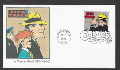 #3000m 32c Comic Strip Classics -Dick Tracy by Chester Gould- Fleetwood FDC - Image 1 of 2