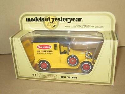 433P 1978'S Matchbox Y5 England Talbot Van Taystee 1927 + Boite - Photo 1/4
