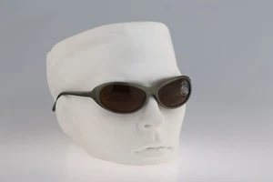 Vuarnet Pouillorux Ref. 105 KAK, Vintage 90s green wrap oval sunglasses NOS - Picture 1 of 10