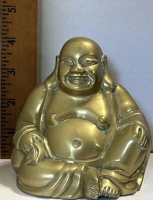 Suporte de pau-rosa 4” de altura bronze riso bronze Buda assento (B-X) - Imagem 1 de 4