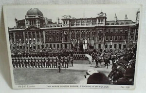 Horse Guards Parade Trooping Of The Colour Postkarte U.S. Army Poststempel. - Bild 1 von 2