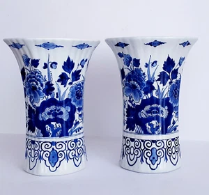 ROYAL DELFT PORCELEYNE FLES - CHALICE VASE THE ORIGINAL BLUE - EXCELLENT - Picture 1 of 6