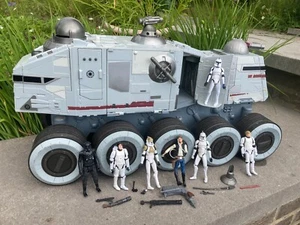 Hasbro Clone Turbo Tank Star Wars FONCTIONNE mais INCOMPLET + figurines - Foto 1 di 16