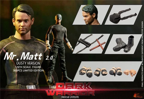 HOT HEART FD010B 1/6 The Dark Warrior Mr. Matt Action Figure Doll Dusty Version Cover