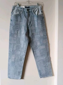 NEW Levi's High-Rise 27x27 Column Taper Straight Leg Patchwork Jeans MSRP $348  - Picture 1 of 12