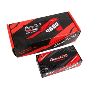 Gens Ace 4600mAh 7.4V 60C 2S Lipo Battery HardCase Shorty For RC Car Truck US - Picture 1 of 5