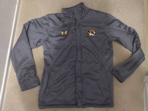 Missouri Mizzou Tigers Under Armour Gray Size Medium Jacket Cover
