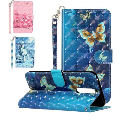 Leather 3D Painted Wallet Flip Phone Case for OPPO A58 A38 A54 A78 A98 Reno 10 - Image 1 of 4