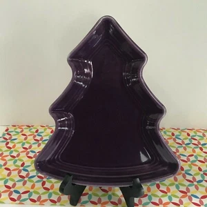 Fiestaware Maulbeerbaum Teller Fiesta lila Weihnachten Urlaub Servierplatte - Bild 1 von 4