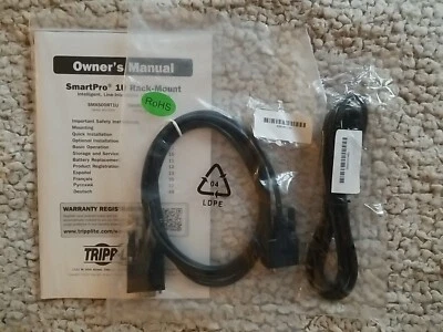 OEM Tripp Lite UPS Communications Cables 308040390 and 3080322400. With  Manual  - Image 1 of 4