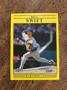 1991 Fleer #462 Bill Swift,  Mariners    nm  ib - Picture 1 of 2