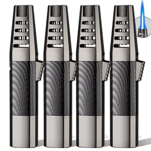 1-4 Pack Butane Torch Lighter Brightfire Lighter Windproof Adjustable Jet Flame - Picture 1 of 15