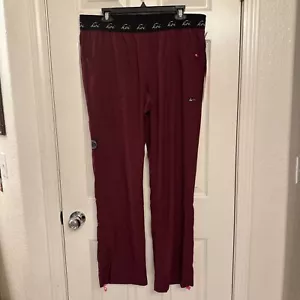 Koi Lite Spirit Cargo Scrub Pants Wine Sz Large NEW - Picture 1 of 6