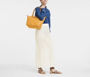 LONGCHAMP Le Pliage Xtra Borsa Media Tote Bag Giallo Orig. $575 NUOVO - Foto 1 di 11