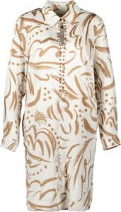 NEW! Women's dress by MOS MOSH size 40 white-brown - Picture 1 of 3