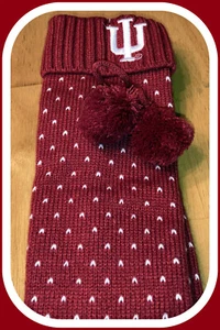 INDIANA HOOSIERS WOMENS ZOOZATZ KNEE HIGH FESTIVE SOCKS ONE SIZE FITS MOST NWT - Picture 1 of 6
