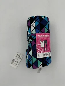 Junior Girl Active Wear Yoga Set Tee Legging and Headband Medium Soft Stretch - Picture 1 of 6
