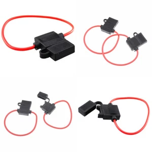 US 12-24 piezas CALIBRE 18 ATC SOPORTE DE FUSIBLE EN LÍNEA 100% OFC CABLE DE COBRE IMPERMEABLE - Imagen 1 de 17
