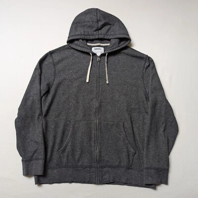 灰色 XL 男式拉链连帽衫索诺玛半棉半聚酯 — 第 1/4 张图片