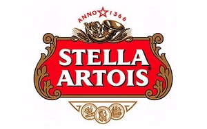 STELLA ARTOIS LOGO POSTER 24 X 24 Inches BAR, MAN CAVE, POOL, Billiards Room - Picture 1 of 1