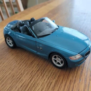 Welly BMW Z4 Blue Diecast Model Car  1:24 Read Convertible 22421 - Picture 1 of 10