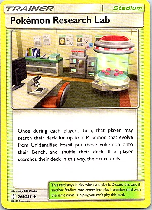 Pokemon Research Lab 205/236 Pokemon Unified Minds Regular Light Play - Image 1 of 1