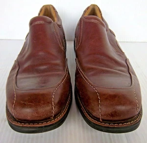 JOHNSTON & MURPHY - Men's 20-1564 Brown Leather Slip On Casual Shoes -- Size 10M - Picture 1 of 1