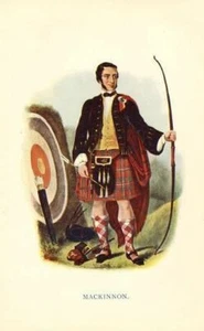 CLAN MacKINNON; R R McIan, original 1899, Scotland - Picture 1 of 1