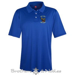 Shriner Hillbilly Moisture Wicking Polo Embroidered #810 - Picture 1 of 3
