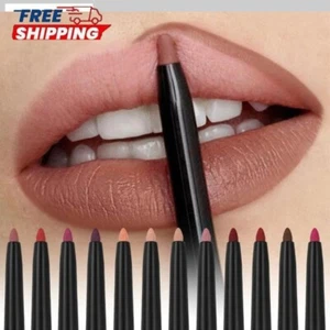 Lipliner Pencil Red Contour Tint Lipstick Long Lasting Crayon Pencil ALL SHADES - Picture 1 of 18