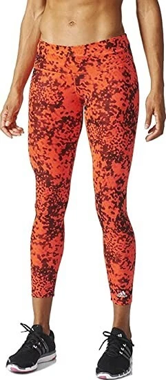 adidas Womens Techfit AIS Tight Q4 RA AA2150 - XL , Solar Red/Black - Image 1 of 4