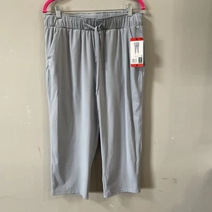 32 Degrees Ladies' Pull-on Lightweight Elastic Waist Active Capri Chambray M - Picture 1 of 5