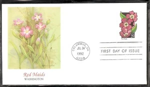 US SC # 2692 Wildflowers - Red Maids - FDC. Fleetwood Cachet . - Picture 1 of 1