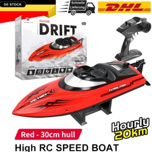 20+ MPH RC Boot 2,4 GHz Brushless für Erwachsene RC Speedboot für Pool & Lake - Bild 1 von 8