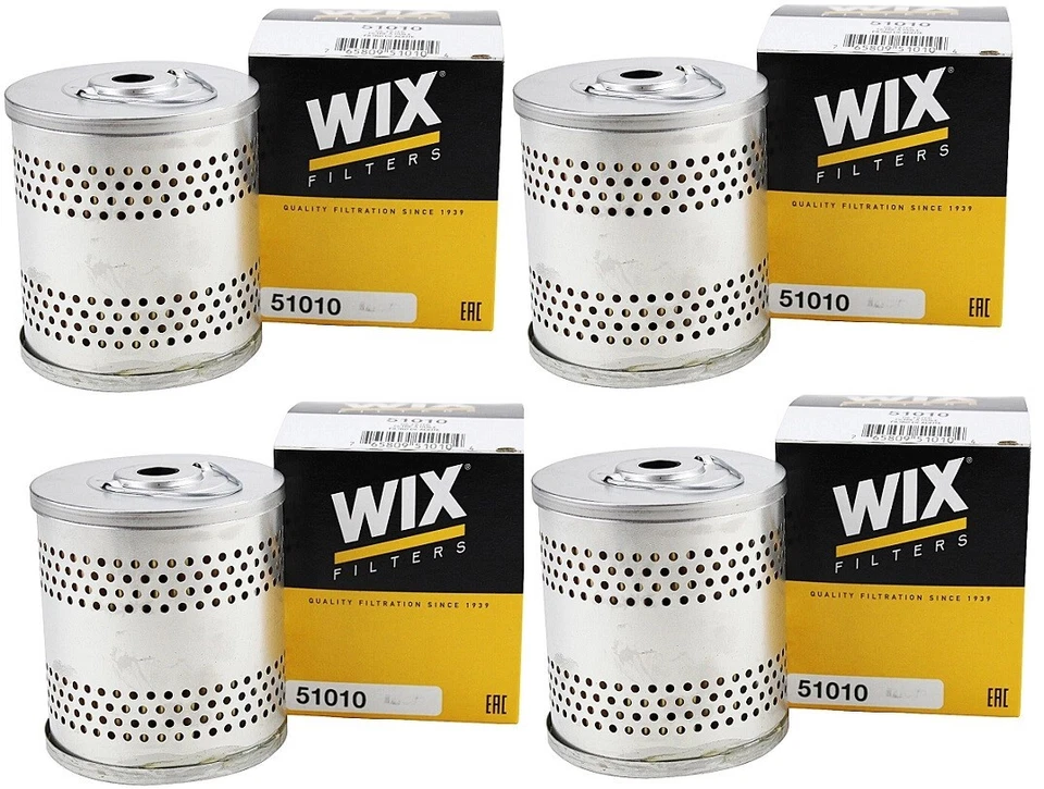 Масляный фильтр двигателя WIX 51010 подходит для Porsche 356 MB Hudson Willys JEEP набор из 4 - Изображение 1 из 2
