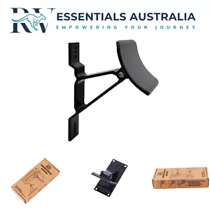 BLACK AWNING SUPPORT CRADLE SUITS MOST AWNINGS CARAVAN DOMETIC CARFREE RV PARTS - Picture 1 of 9