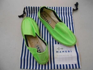 SIZE 37 MANEBI ESPADRILLE HF3N00 FLUOR GREEN COLOR NEW SHOES SPAIN US SIZE 6.5 - Picture 1 of 7