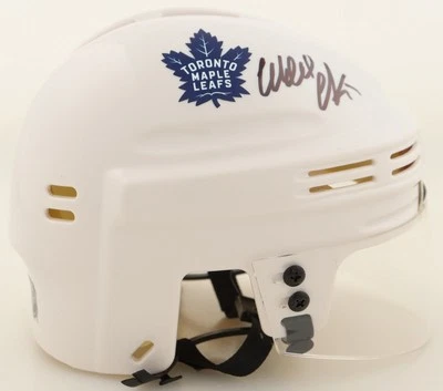 Wendel Clark Signed Toronto Maple Leafs Logo Mini Helmet /JSA COA #1 NHL Pk 1985 - Image 1 of 4