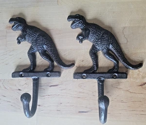 Gusseisen Dinosaurier Pflanze Aufhänger Mantel/Hut Haken ca. 7" hoch - Bild 1 von 6