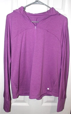 Women’s Large Athletic Pullover 1/4 zip light purple thumb holes Layer8 Used - Image 1 of 4