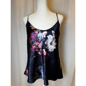 Lilac and London Women's Two Piece Blue Floral Satin Pajamas size Large - Picture 1 of 11